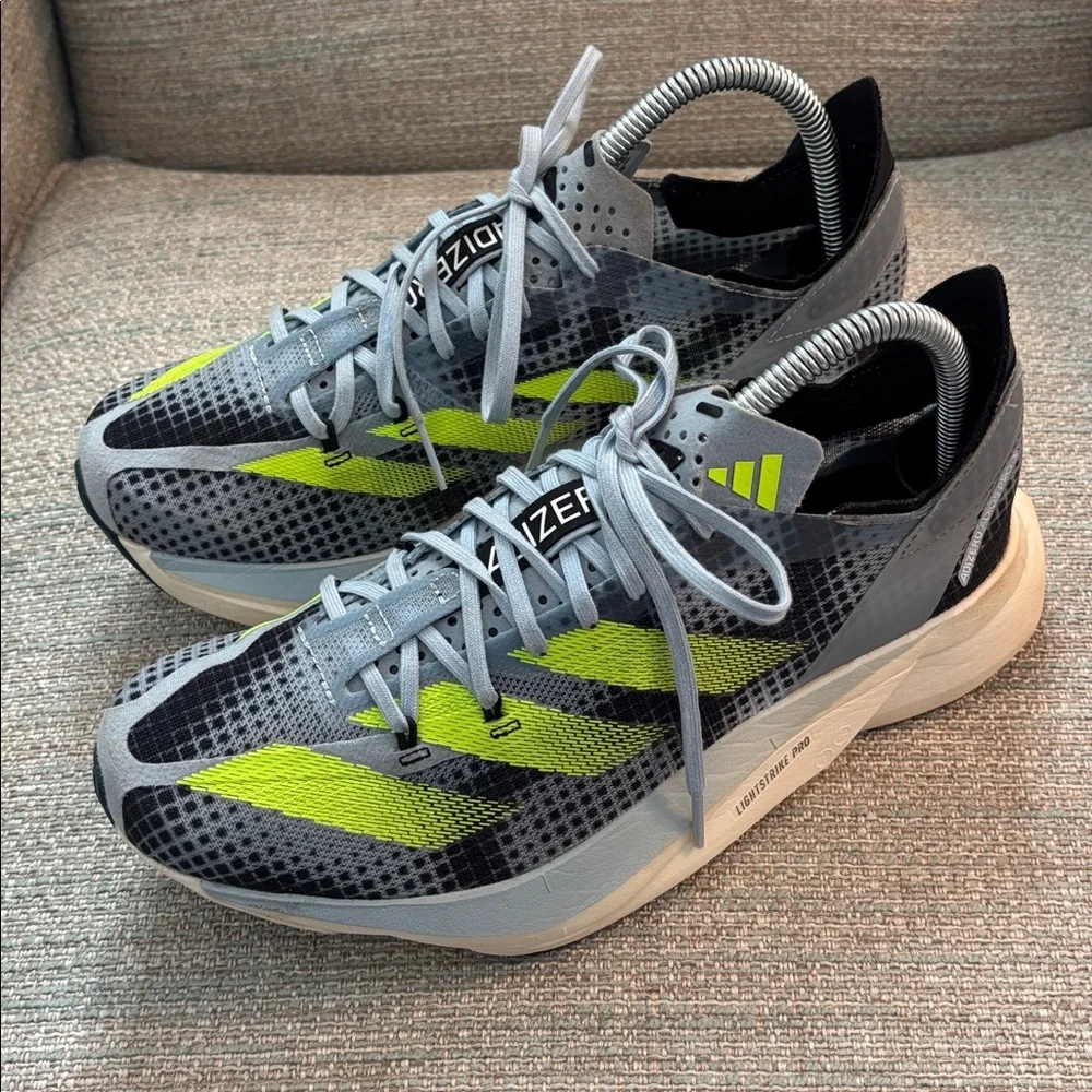 Adidas Adios Pro 3 - Wonder Blue Lucid Lemon (IG3132) Sneakers 6.5 Men 7.5 Women